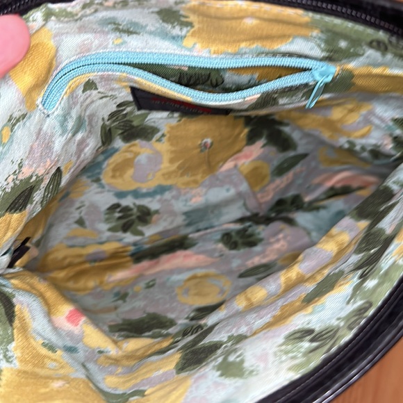 HOBO International Black Leather Silver accents, Fold-over Clutch - Picture 6 of 6